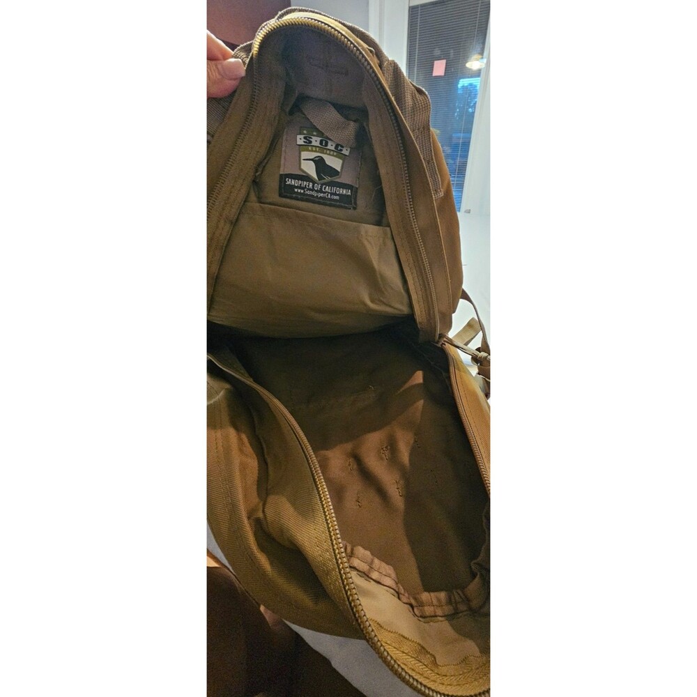 SOC Sandpiper Of California Three Day Pass Tactical Backpack Coyote Brown MOLLE - Picture 11 of 14